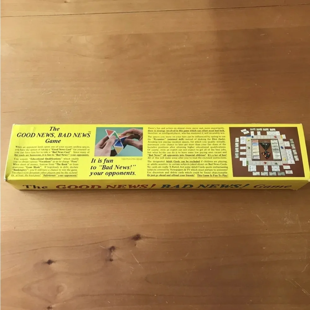 The Good News! Bad News! Board Game - NEW.